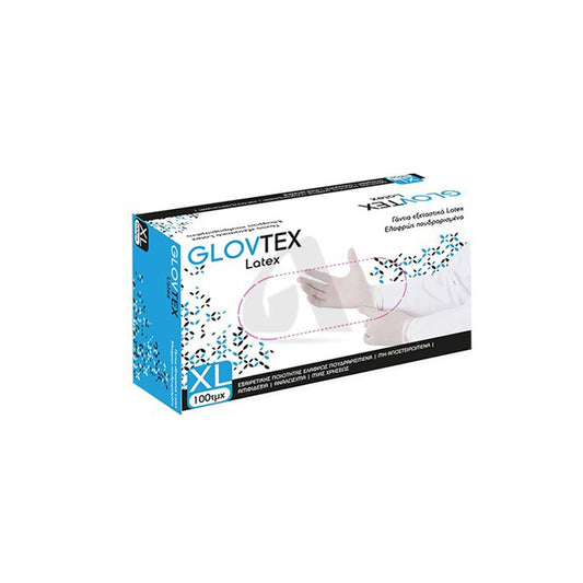 Glovtex Latex Gloves With Powder 100pcs - Extra Large (5213006892967)