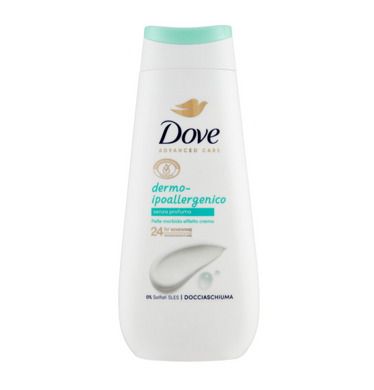 DOVE SHOWER GEL DERMO IPOALLERGENICO 225ml. (8720181465864)