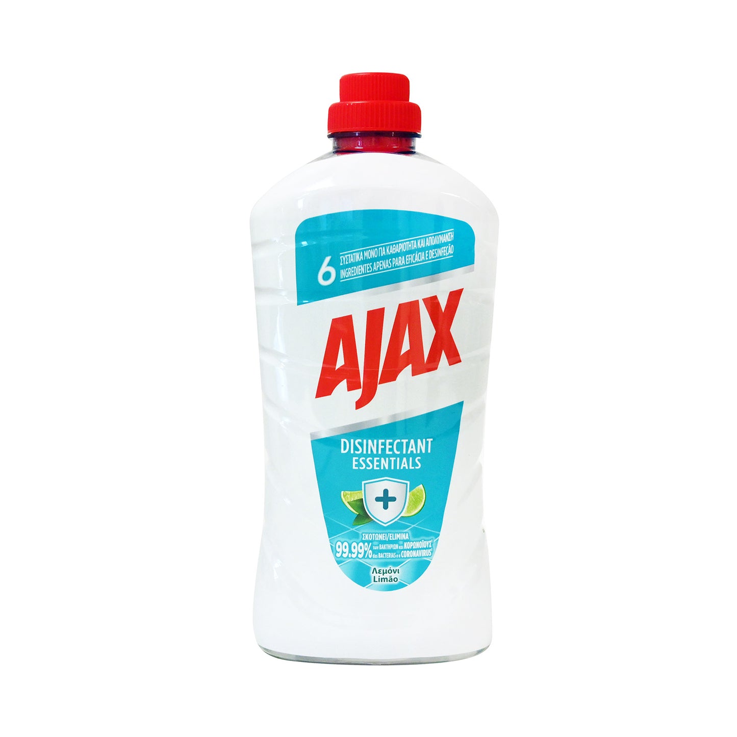 Ajax Liquid Cleaner &amp; Disinfectant With Lemon 1lt 12t (8718951447974)