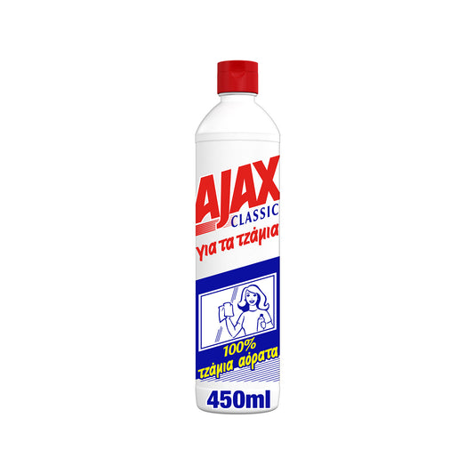 Ajax Υγρό Καθαριστικό Για Τζάμια Classic 450ml (5201386115929)