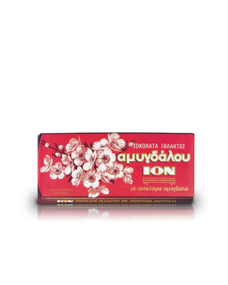 ION Milk Chocolate With Whole Almonds 200gr 10t (5012501012173)