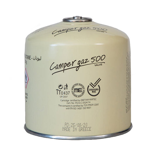 Camper Gas Bottle with Valve 500gr 12t (5203917120037)