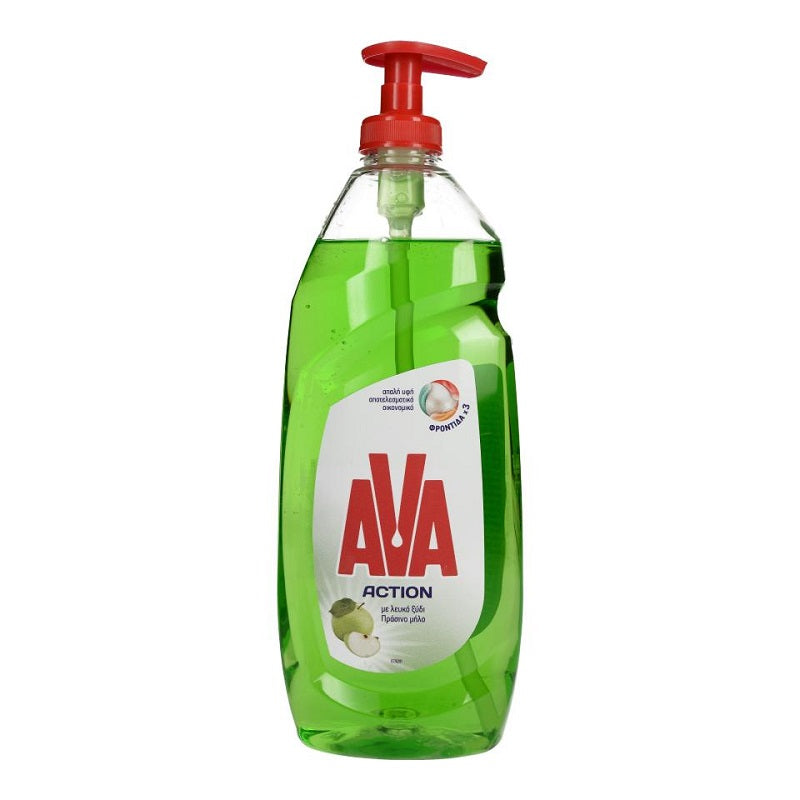 AVA 650ml Υγρό Πιάτων με Άρωμα Ξύδι & Μήλο 18τ (5201314083498)