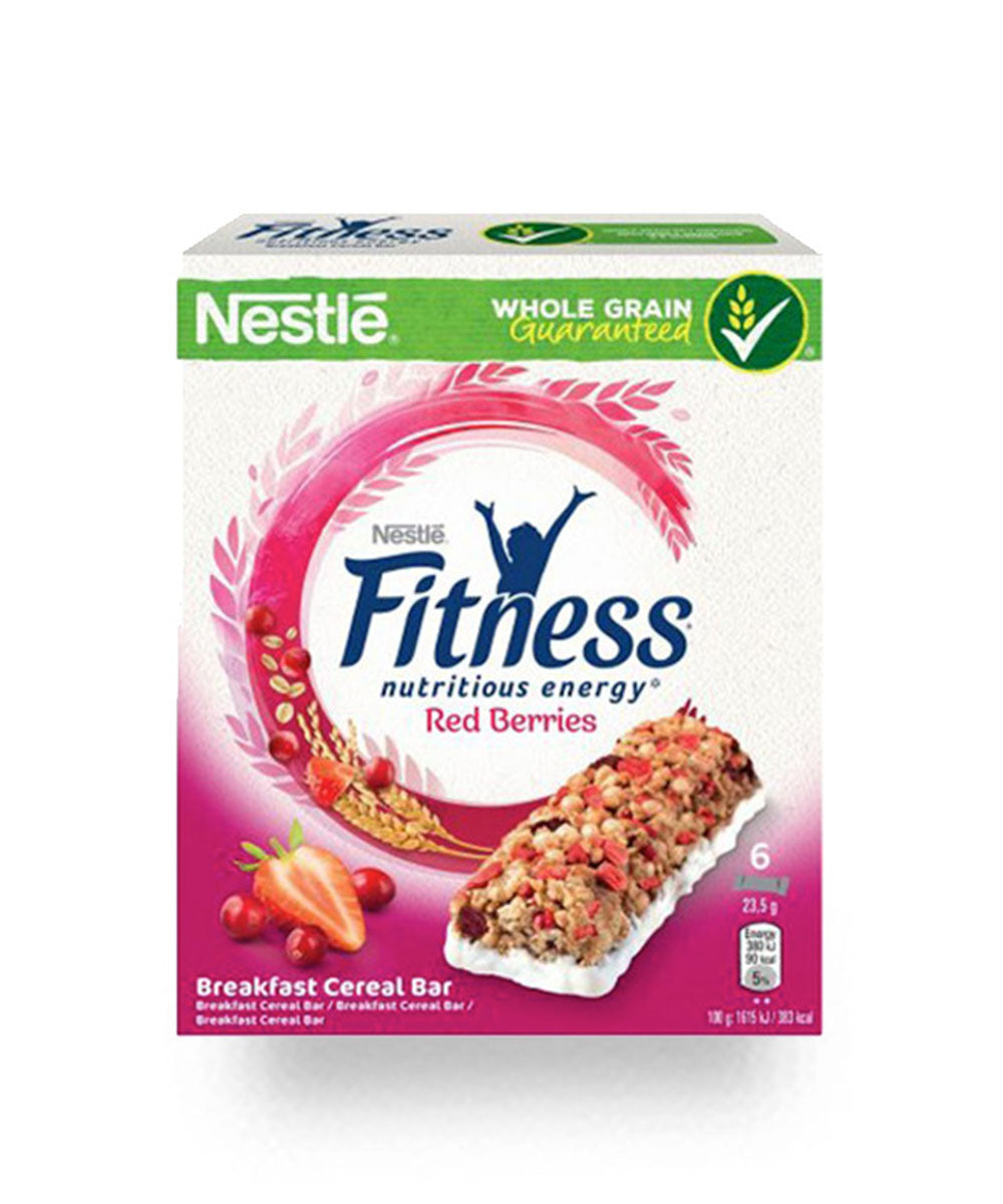 Nestle Fitness Delice Μπάρα Δημητριακών Red Berries 6x22.5gr 16τ (5900020030566)