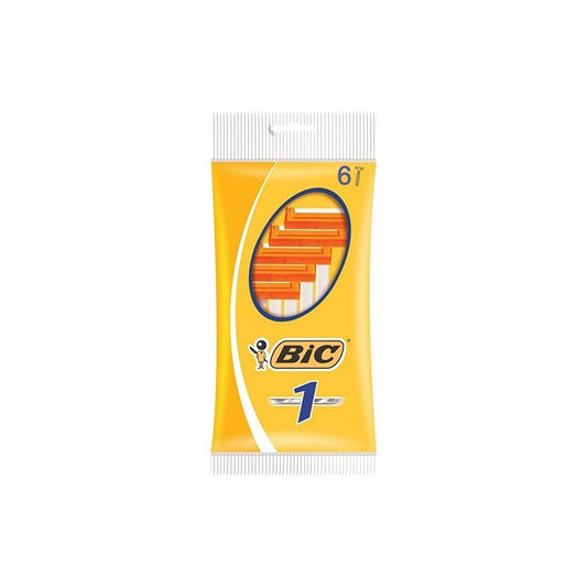 Bic Classic 1 Disposable Razors with 1 Blade 6pcs (3086123399310)
