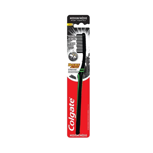 Colgate Double Action Charcoal Medium Μαύρη / Πράσινη 12τ (8718951412040)