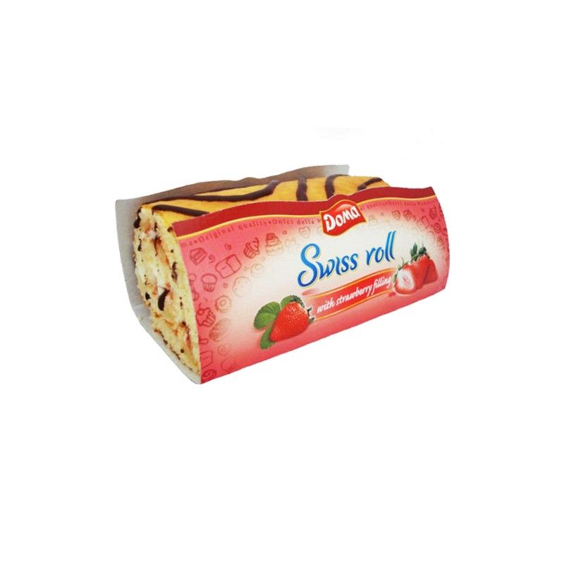 Doma Swiss Roll Cake With Strawberry Filling 115gr (3800213622368)