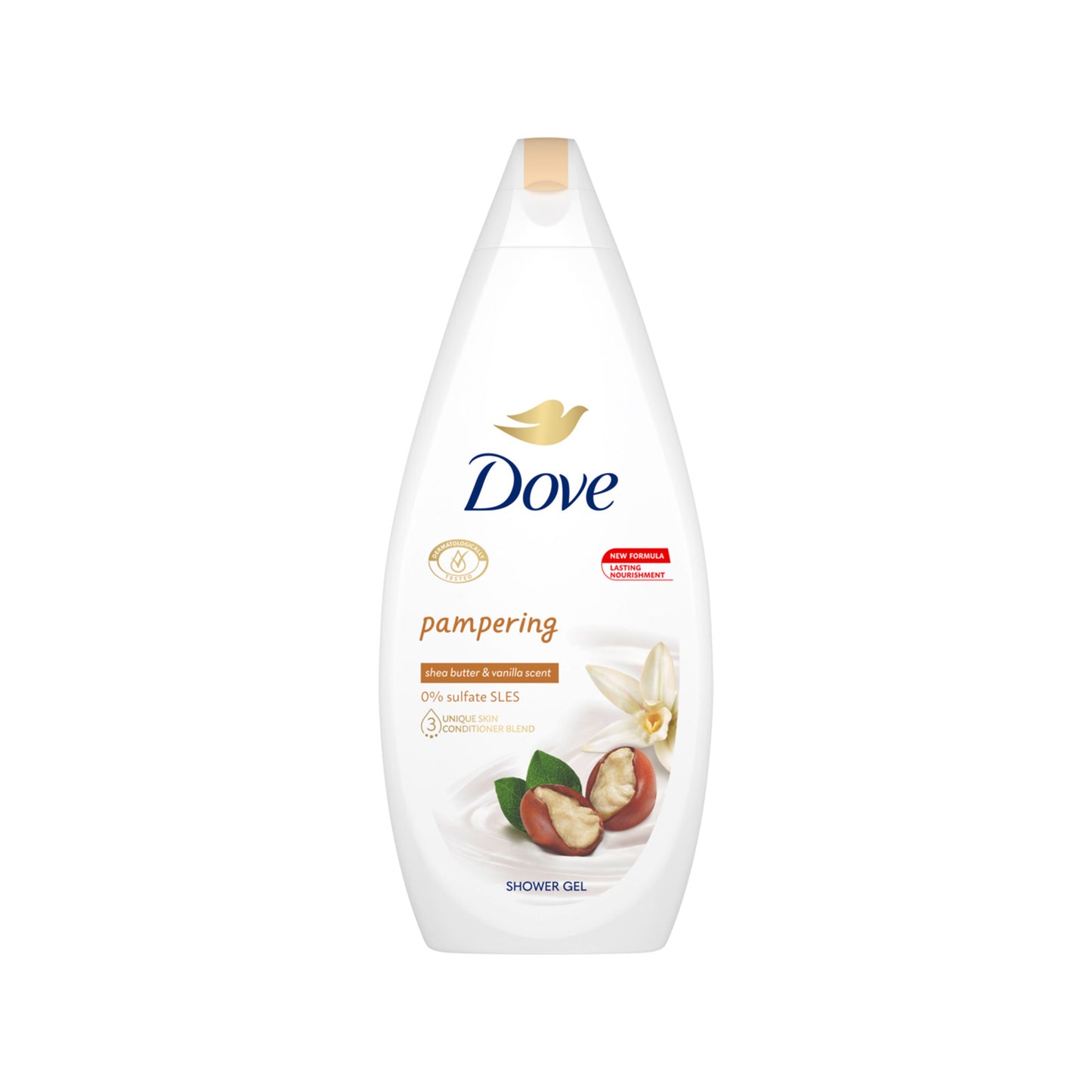 Dove Αφρόλουτρο 720ml Pampering Shea Butter & Vanilla Scent 12τ (8720181356681)