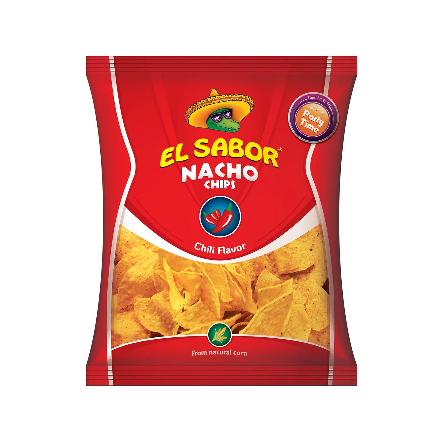 El Sabor Σνακ Καλαμποκιού Nacho Chips Chili 100gr 13τ (5202175001034)