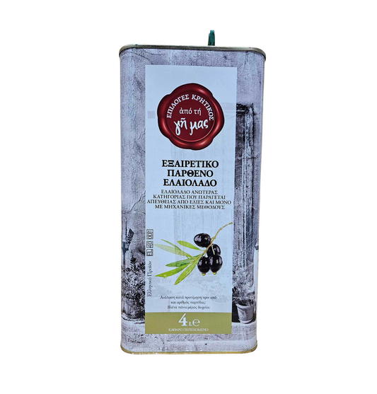 Cretan Extra Virgin Olive Oil 4lt (5207066108182)