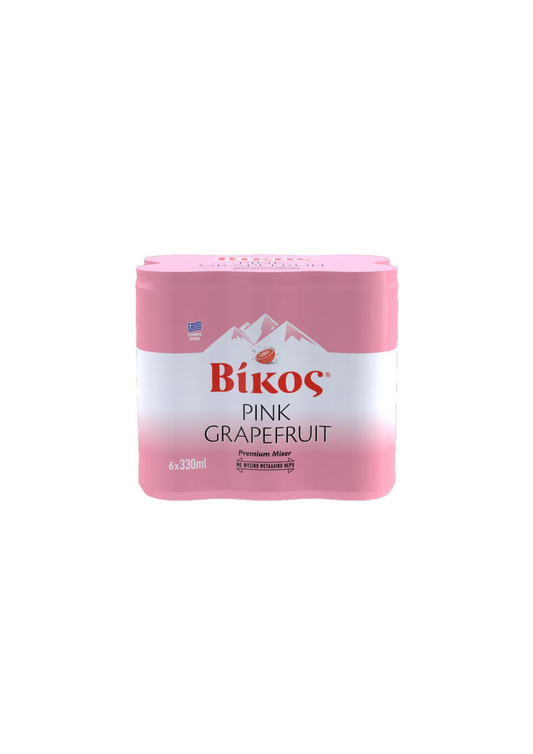 Βίκος Κουτί Σόδα Pink Grapefruit με Ανθρακικό 6x330ml 4σ (5201946912746)