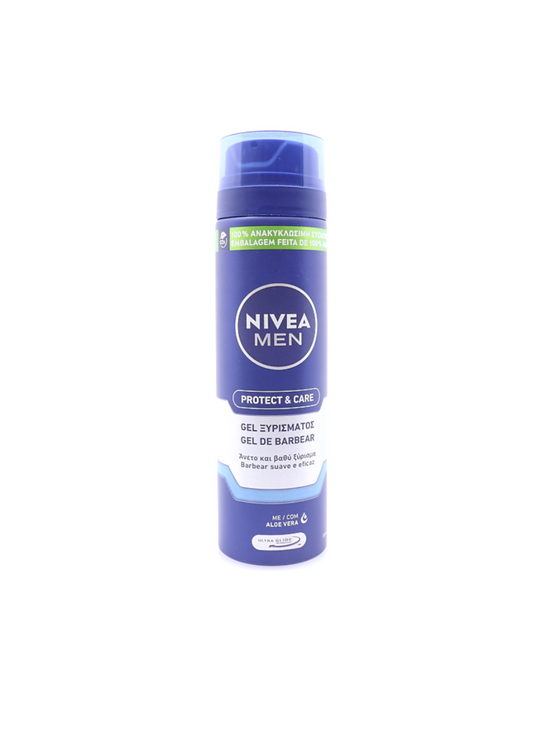 Nivea Men Protect & Care Gel Ξυρίσματος με Αλόη 200ml 12τ(4005808223039)