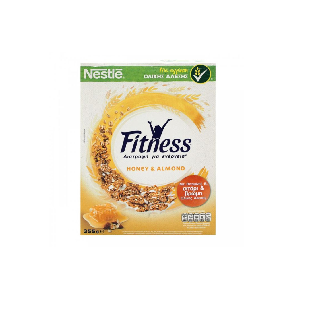 Nestle Fitness Δημητριακά Ολικής Άλεσης Με Μέλι & Αμύγδαλο 355gr 14τ (7613032187149)