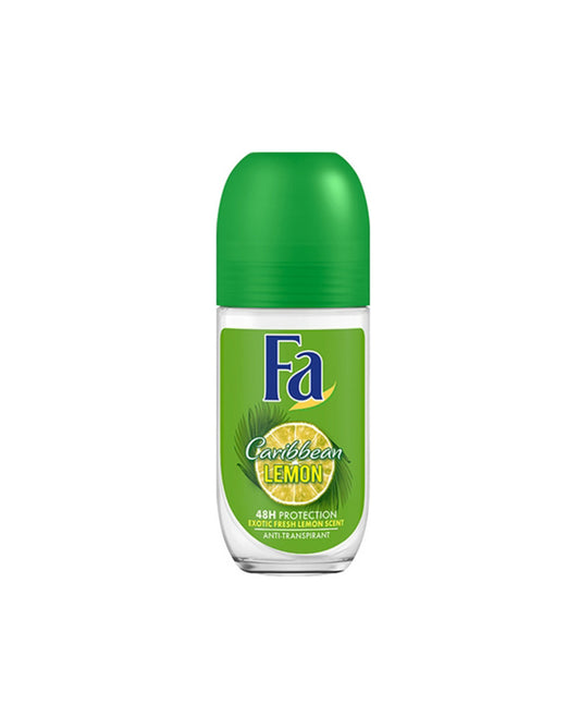 Fa Caribbean Lemon Deodorant 48h in Roll-On 50ml 6t (8410436264945)