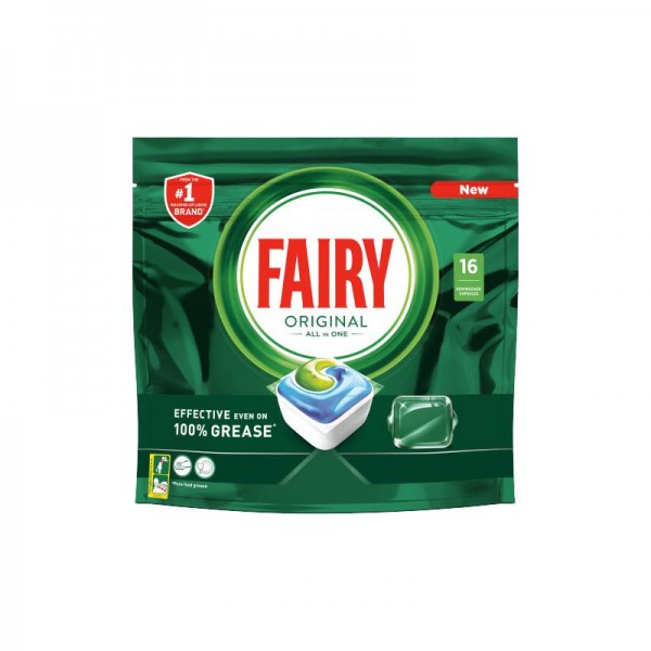 Fairy Original All in One 16 Κάψουλες Πλυντηρίου Πιάτων (8001090011138)