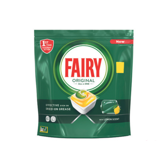 Fairy Original All in One 40 Lemon Scented Dishwasher Capsules (8001841945897)