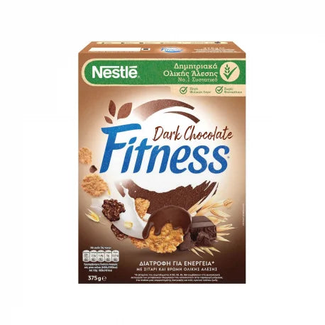 Nestle Fitness Whole Grain Cereal Dark Chocolate 375gr 16t (7613031467303)