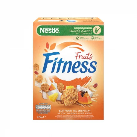 Nestle Fitness Whole Wheat Cereal &amp; Rice with Fruit 375gr 16t (3387390324037)