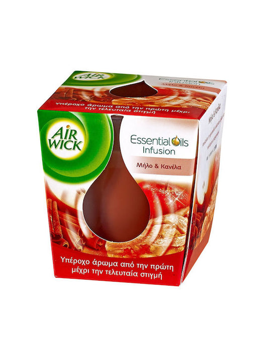 Κερί Αρωματικό Airwick σε Βάζο Μήλο-Ζεστή Κανέλα 105gr 6τ (5900627070064)