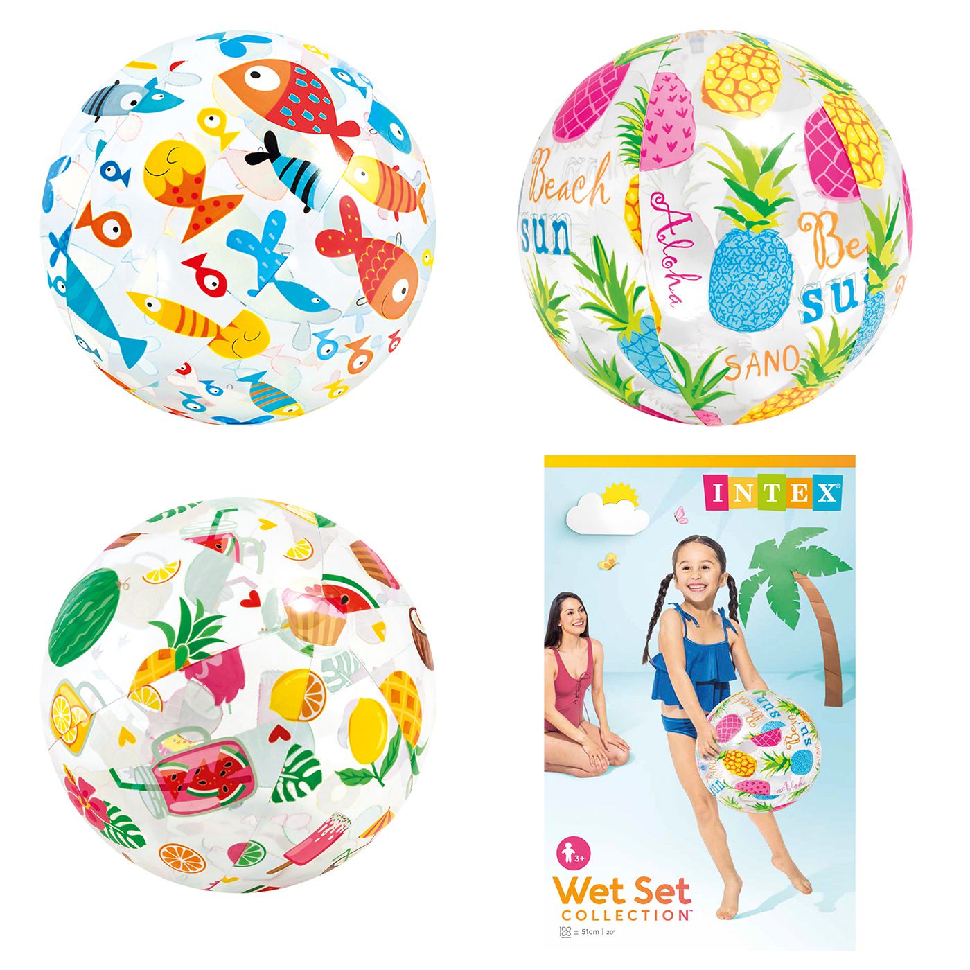 Inflatable Beach Ball with intex Patterns (6941057450407)