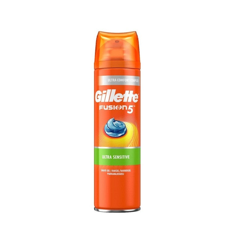 Gillette Gel Ξυρίσματος Fusion 5 Sensitive 200ml 6τ (7702018464739)