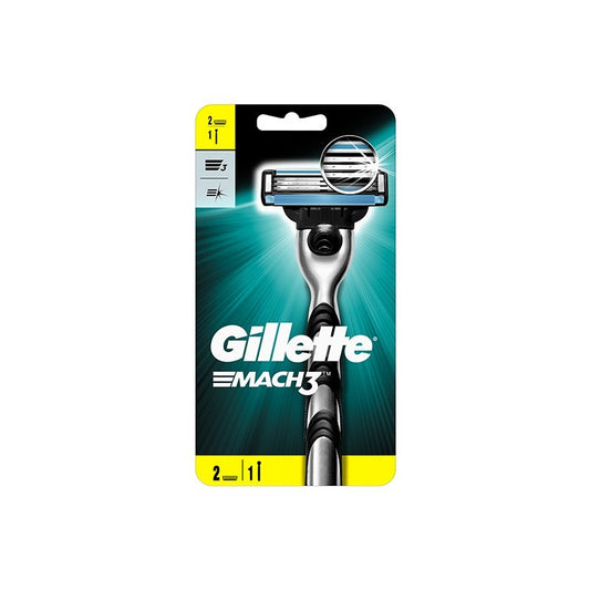 Gillette Mach3 Ξυριστική Μηχανή & 2 Ανταλλακτικά 6τ (7702018020676)