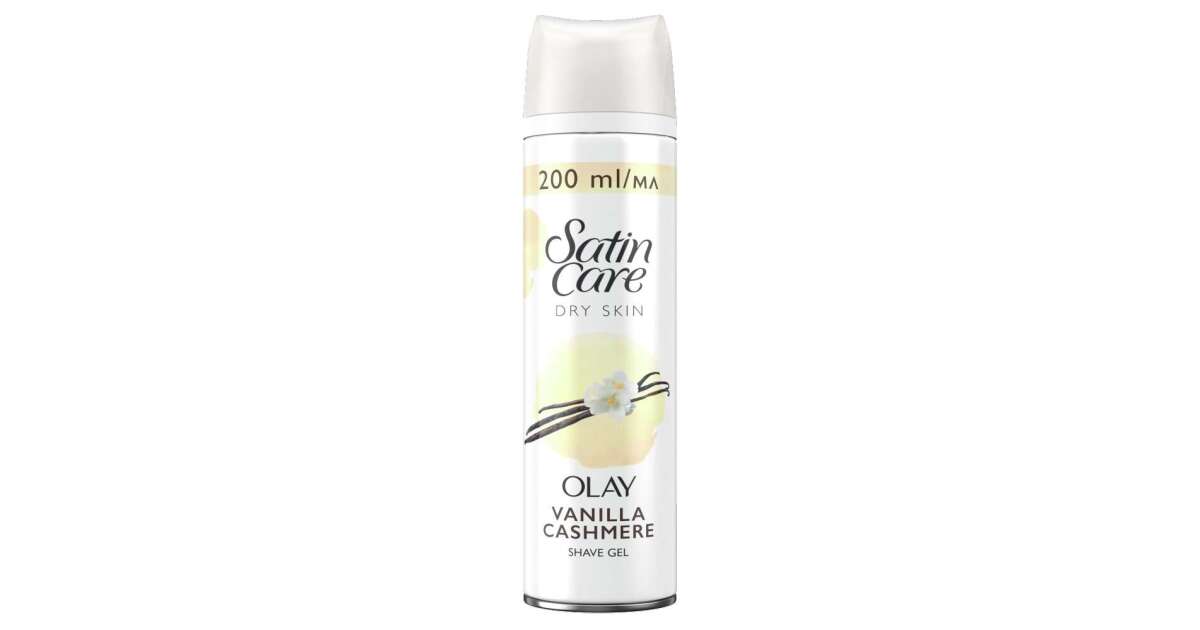 Gillette Satin Care Gel Ξυρίσματος Vanilla Cashmere 200ml 6τ (7702018399505)
