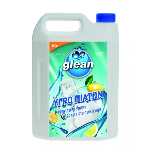 Glean Υγρό Πιάτων Με Άρωμα Λεμόνι 4L (5206362100456)