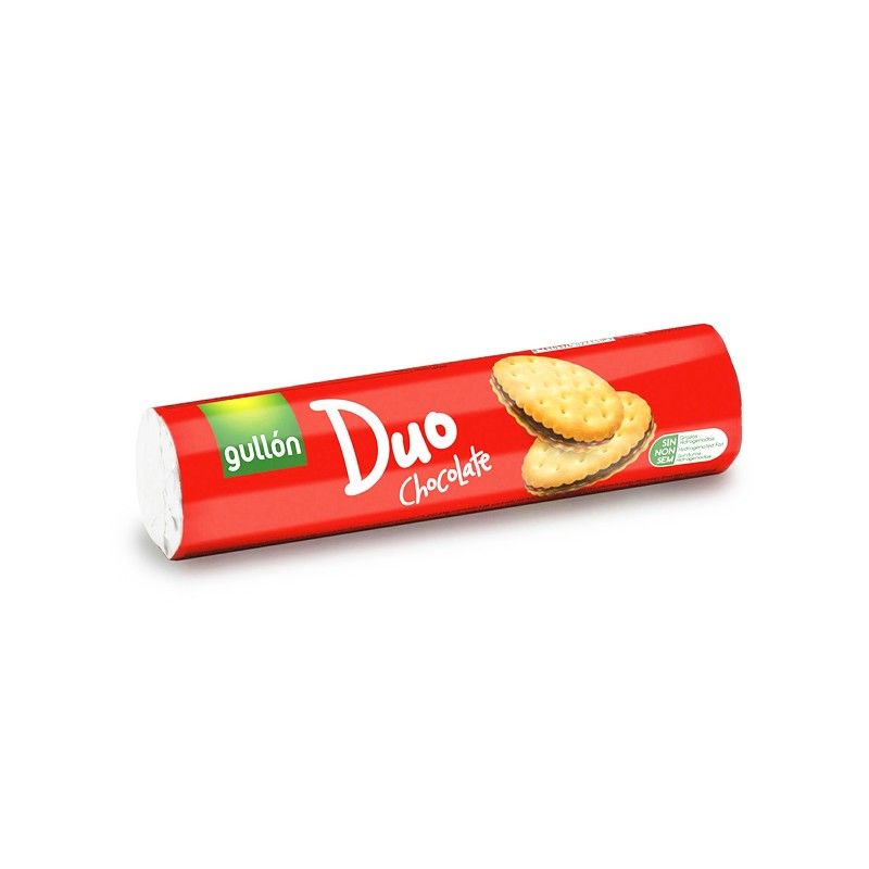 Gullon Μπισκότα Duo με Γέμιση Σοκολάτα 250gr 18τ (8410376027150)