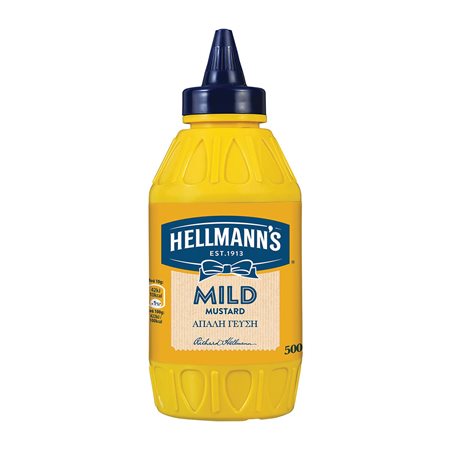 Hellmann's Mild Mustard 500gr 12t (5201080113245)