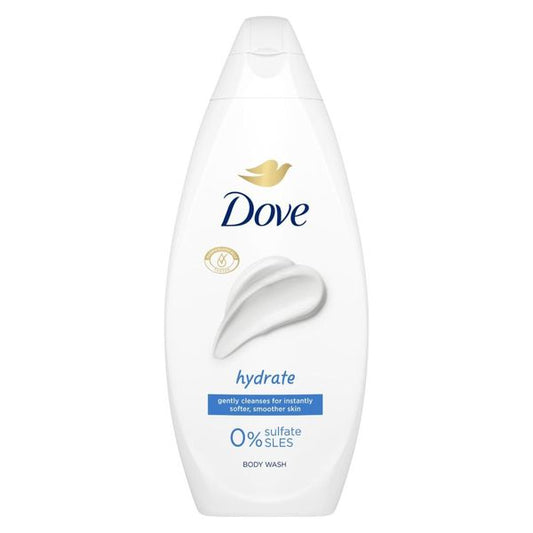 DOVE Αφρόλουτρο Hydrate 0% Sulfate 720ml 12τ (8720181466465)