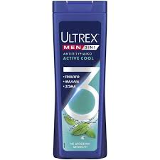 Σαμπουάν Ultrex Active Cool 3σε1 Αντιπιτυριδικό 360ml 12τ (8720182746528)