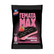 Αλλατίνη Μπισκότα Γεμάτα Max Με Φράουλα 35gr 10τ (5201485907661)
