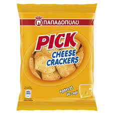 Παπαδοπούλου Pick Cheese Crackers 45gr 12τ (5201004051318)