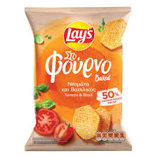Πατατάκια Lay's Στο Φούρνο Ντομάτα & Βασιλικός 105gr (5201024784845)