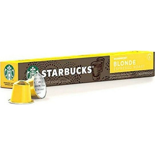 Starbucks Κάψουλες Espresso Blonde Blend Συμβατές με Μηχανή Nespresso 10caps 12τ (7613036984478)
