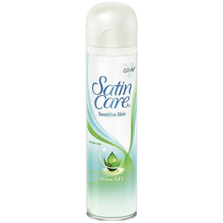 Gillette Satin Care Sensitive Skin Gel Ξυρίσματος με Αλόη για Ευαίσθητες Επιδερμίδες 200ml 6τ (7702018494057)