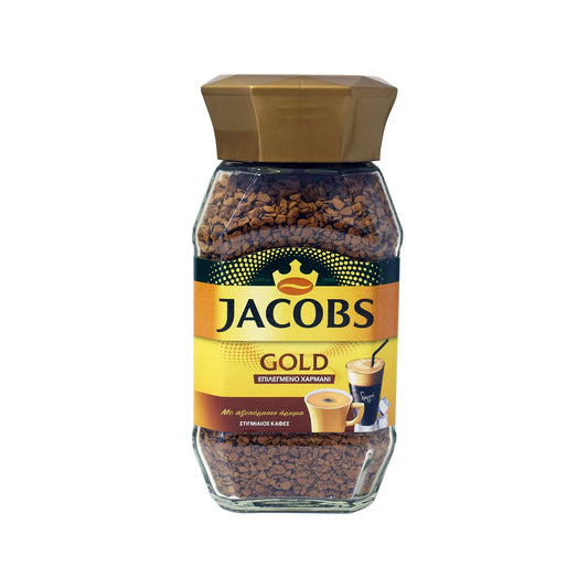 Jacobs Καφές Στιγμιαίος Gold Σε Γυάλινο Βάζο 95gr 6τ (8711000386064)