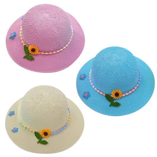 Καπέλο Μπεμπέ Στρογγυλό Με Λουλούδια 24cm (042289600001)