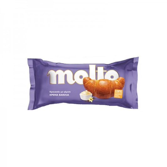 Molto Κρουασάν με Γέμιση Βανίλια 98gr 18τ (5201360598403)