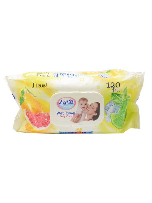 Baby wipes Lara Lime &amp; Grapefruit 120pcs (8699444262987)