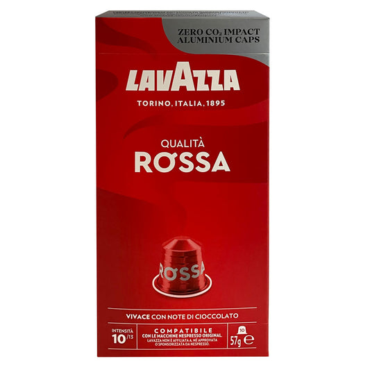 Lavazza Κάψουλες Espresso Qualita Rossa Συμβατές με Μηχανή Nespresso 10caps 10τ (8000070053526)