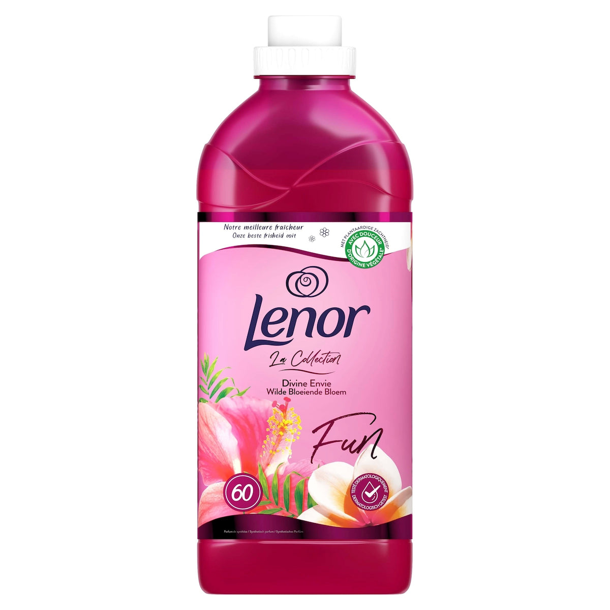 Lenor Μαλακτικό Ρούχων 60 Μεζούρες Fun με Άρωμα Fun Wild Flower 6τ (8006540524176)