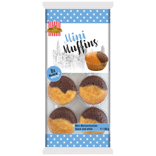 Mini Muffins Meister Moulin Black & White 8τμχ 180gr 15τ (9002859042829)