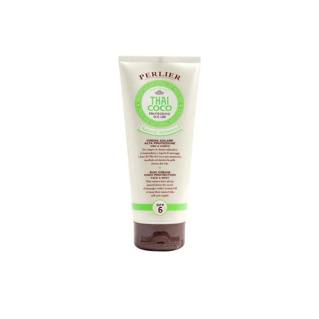 Perlier Thai Coco Αντιηλιακή Κρέμα Προστασίας SPF6 200ml (8009740876205)