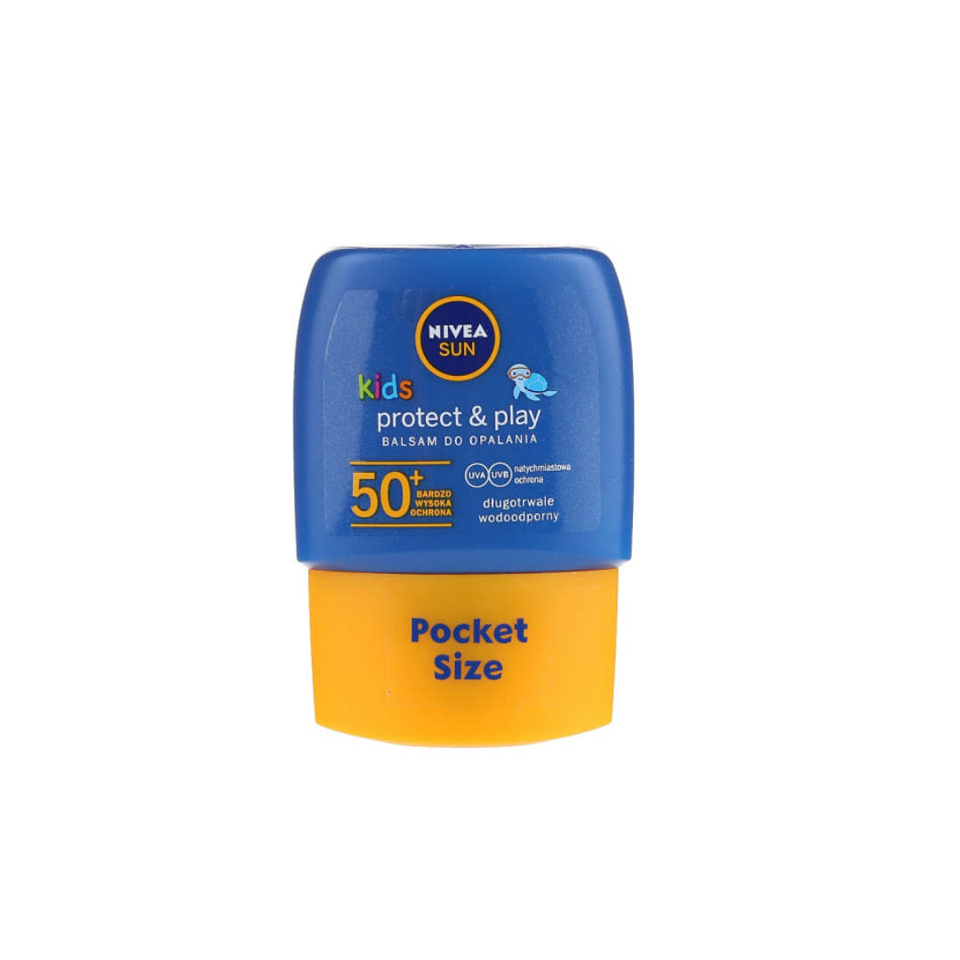 Nivea Sun Kids Protect &amp; Play Balsam SPF50﹢ (Pocket Size) 50ml (40060804)