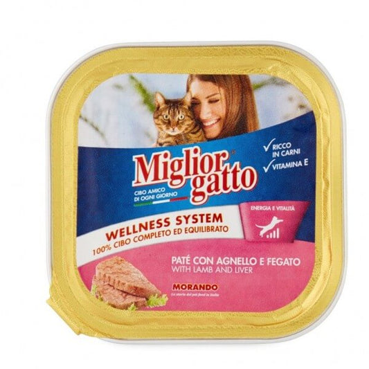 Morando Miglior Gatto Wellness System Αρνί / Συκώτι 100gr 24τ (8007520013024)