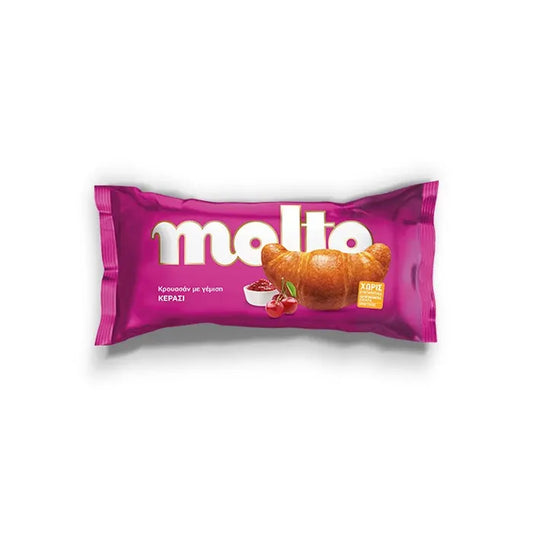 Molto Κρουασάν με Γέμιση Κεράσι 98gr 18τ (5201360528554)