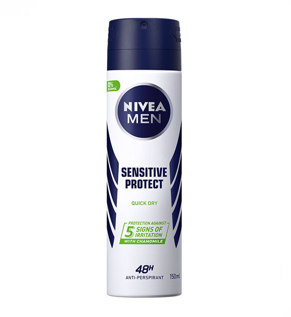 Nivea Men Sensitive Protect Quick Dry 48h Anti-perspirant Spray 150ml 6τ (4005808663798)