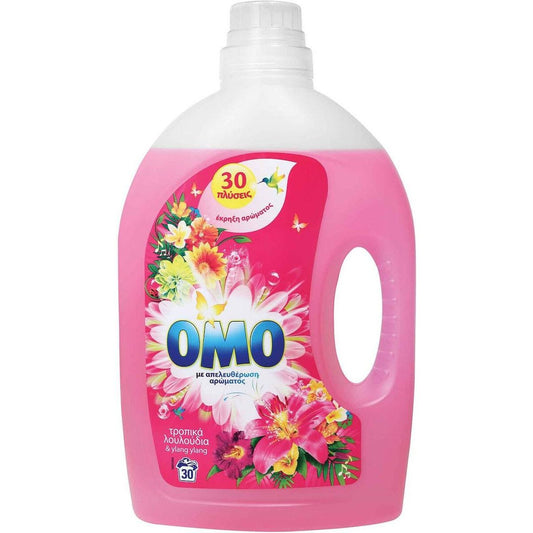 Omo Liquid Laundry Detergent Tropical Flowers 30 Measures 5m (8711700824323)